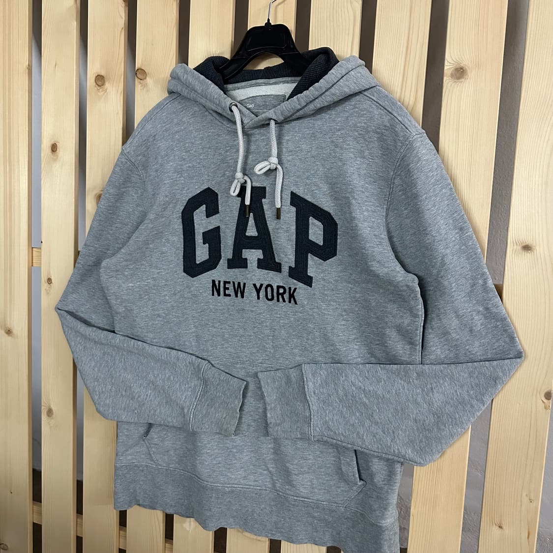 (M) GAP 갭 뉴욕 그레이 후드티 상품이미지3