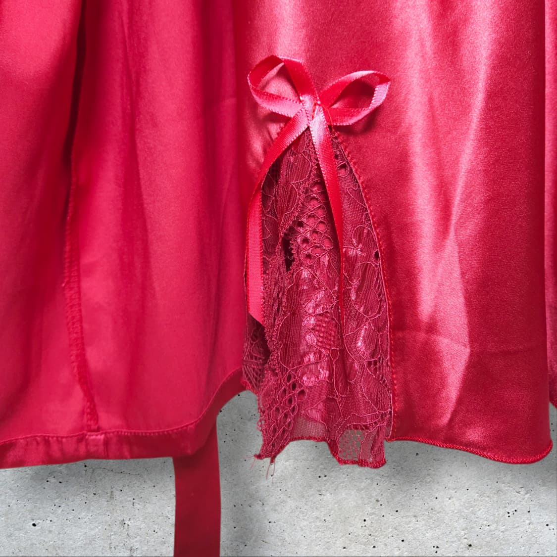 실크 슬립 원피스 가운 세트 (95/M) 상품이미지4