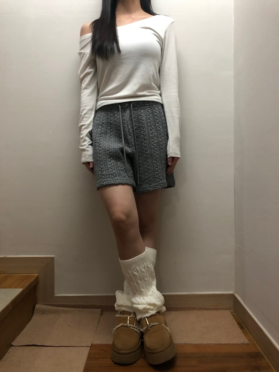 빈티지 그레이 니트 팬츠 상품이미지7