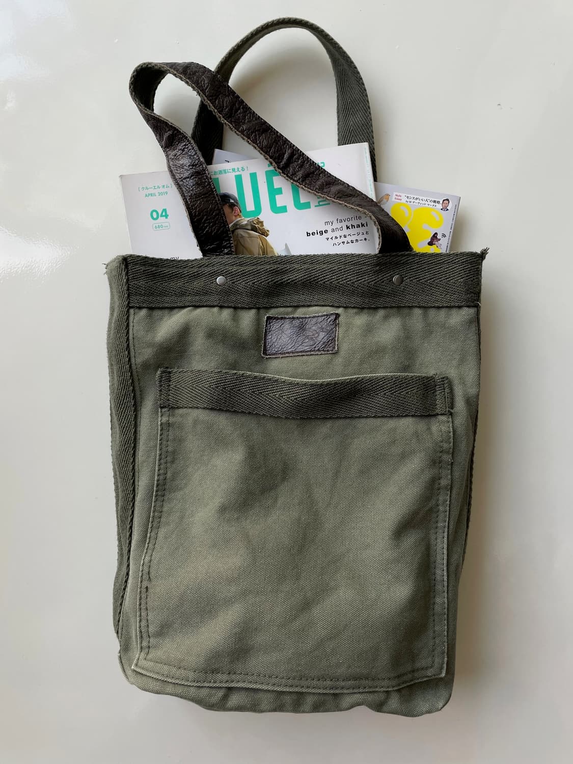 Heavy canvas big tote bag 상품이미지4