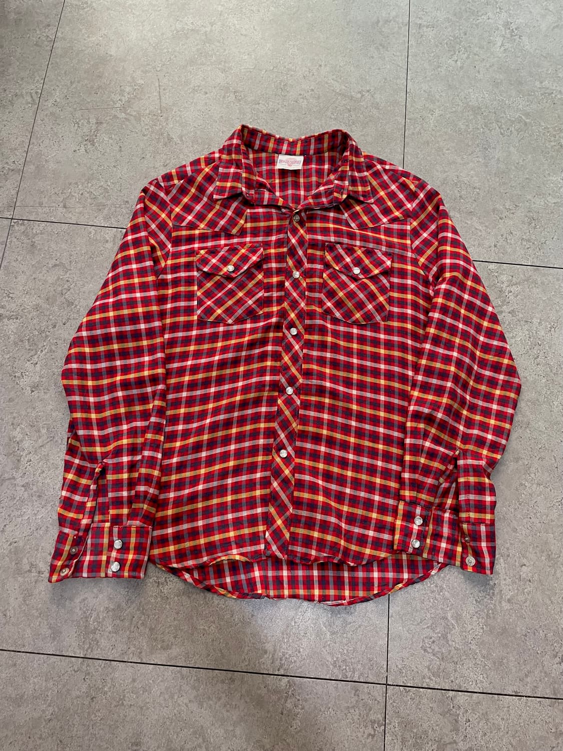 STIR UPS pink check western shirt 상품이미지1