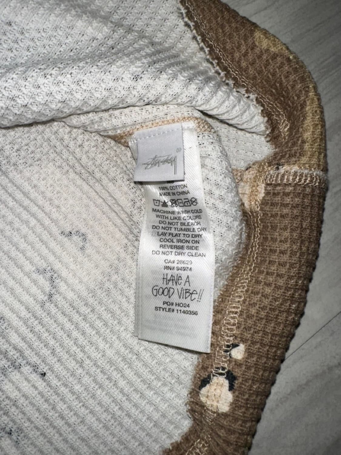 스투시 카모 와플티 L 상품이미지3