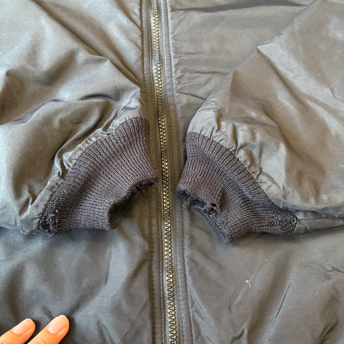 90s L.L.bean 90년대 생산 엘엘빈 블랙 웜업 자켓 상품이미지9