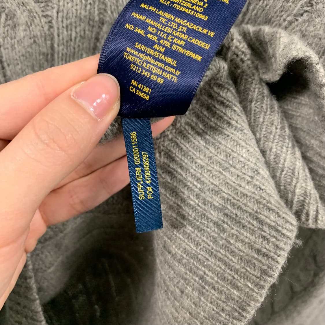 폴로 랄프로렌 신형 꽈배기 브이넥 니트 상품이미지4