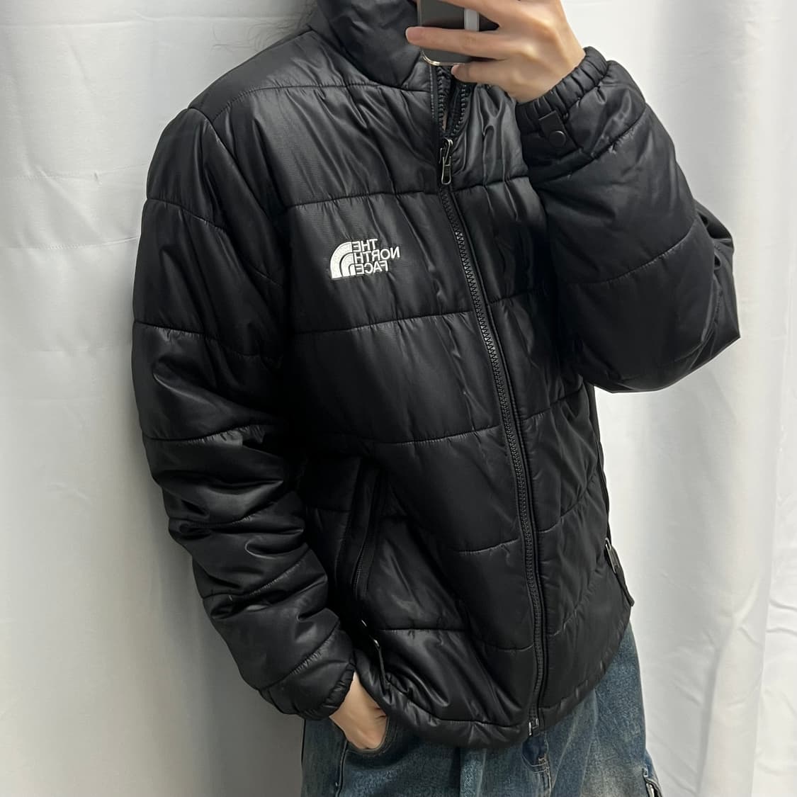 (90)노스페이스 내피 경량패딩 상품이미지1