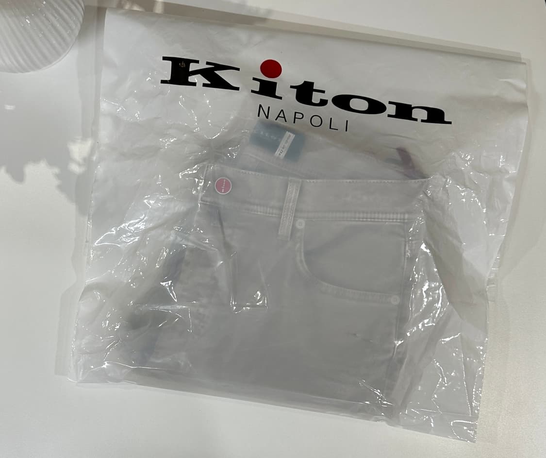 키톤 나폴리 새상품 데님 팬츠 브라운 31 상품이미지3