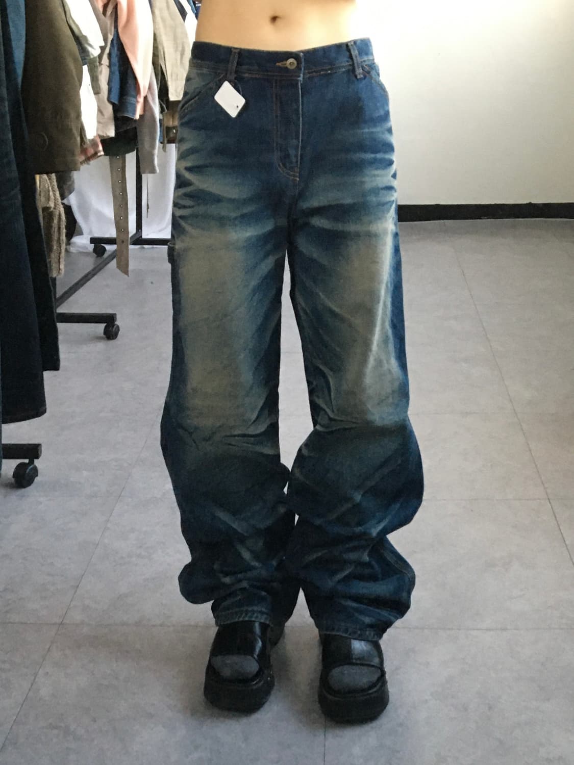 Washing denim pants 상품이미지1