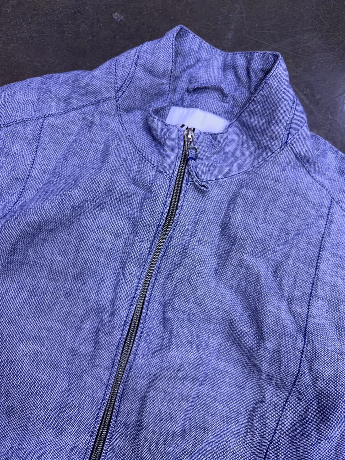 자라 린넨 블루종 점퍼 자켓 L 상품이미지3