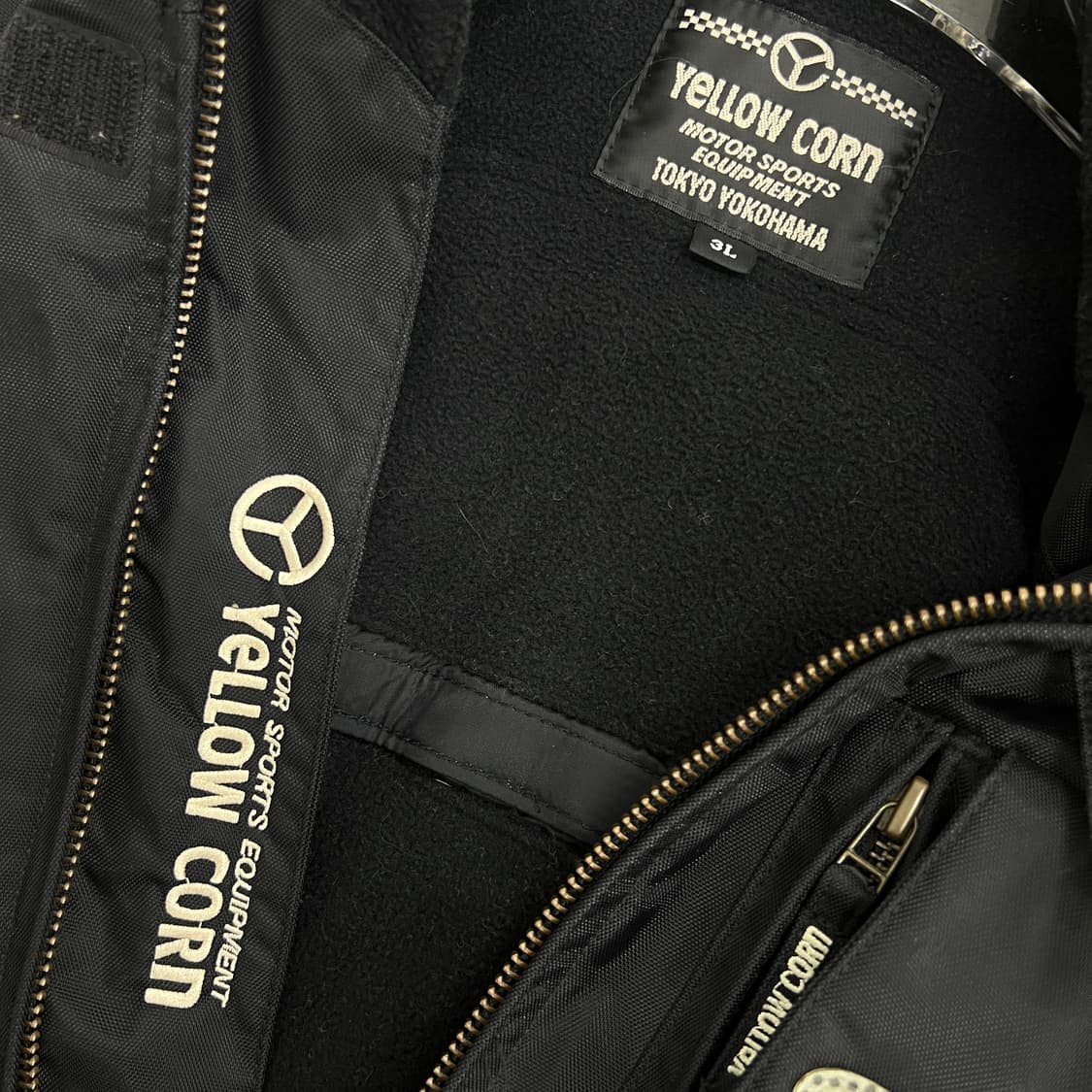 옐로우콘 블랙 모터사이클 레이싱 자켓 3L 상품이미지3