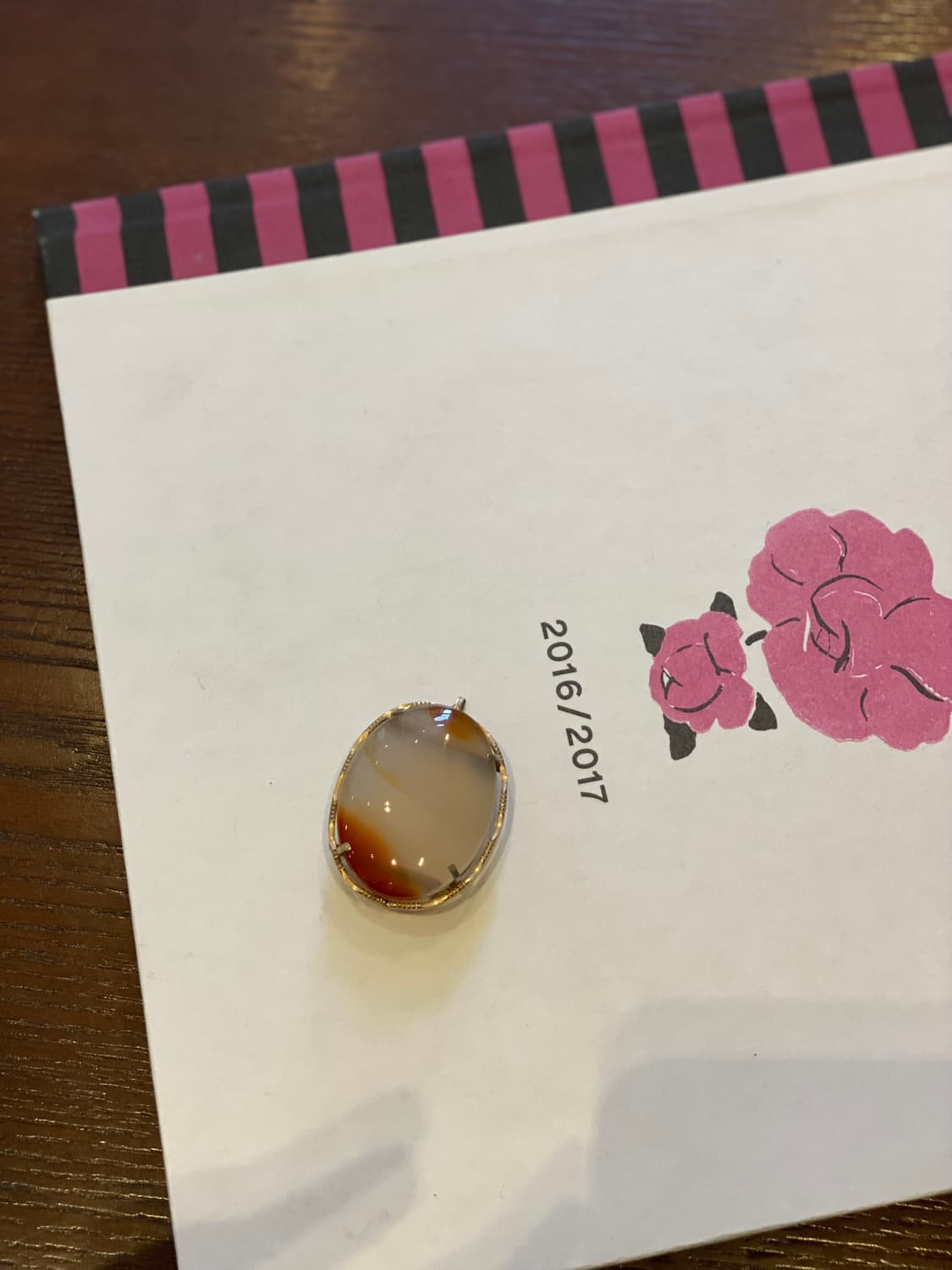 천연 마노석 빈티지 팬던트 겸 브로치 상품이미지8