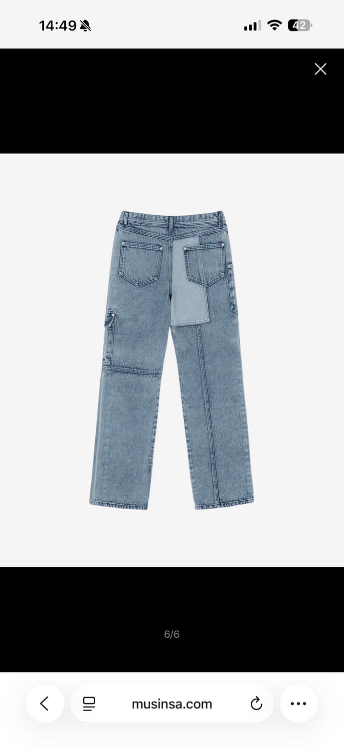 앤더슨벨 패치워크 데님 와이드 상품이미지2