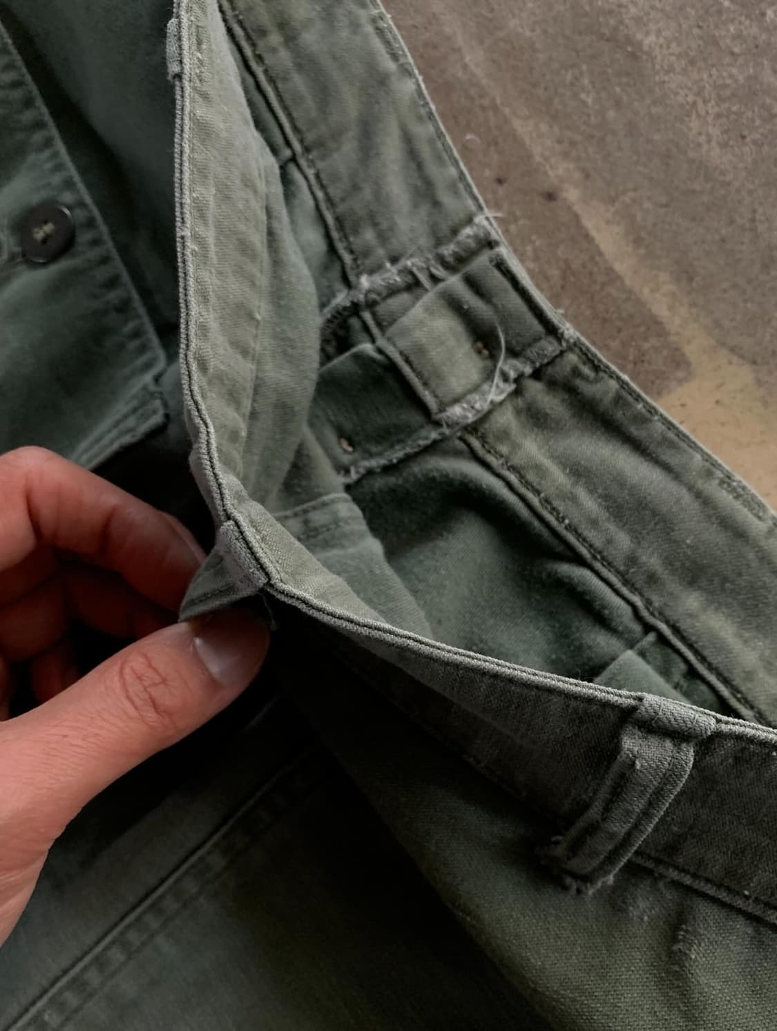 [32] 1950s USMC Cotton Satin Trousers 상품이미지7