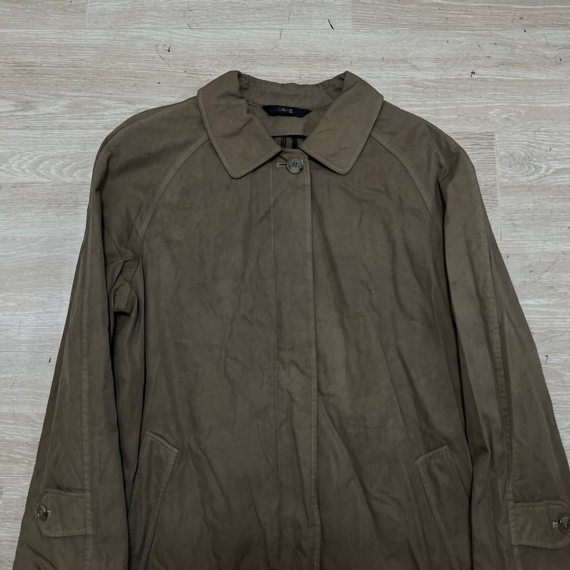 닥스 여성 체크 안감내피 라이닝 롱 맥코트 [브라운] 94-165 상품이미지2