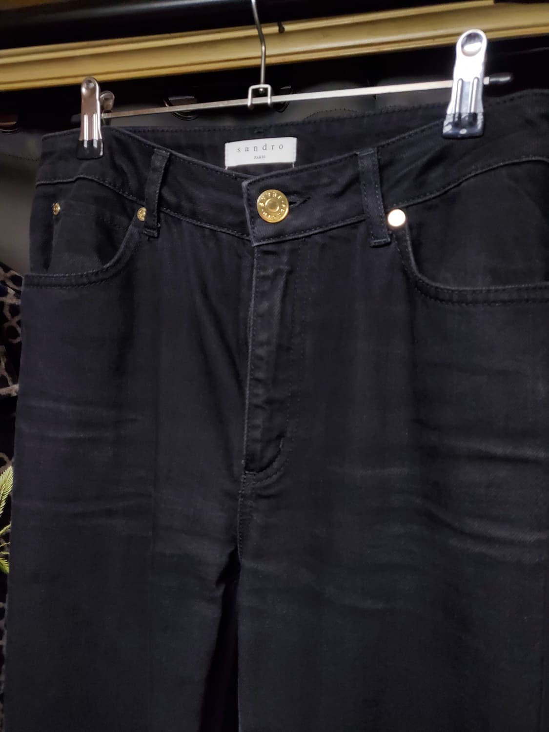 산드로 금장버튼장식 플레어팬츠 상품이미지2