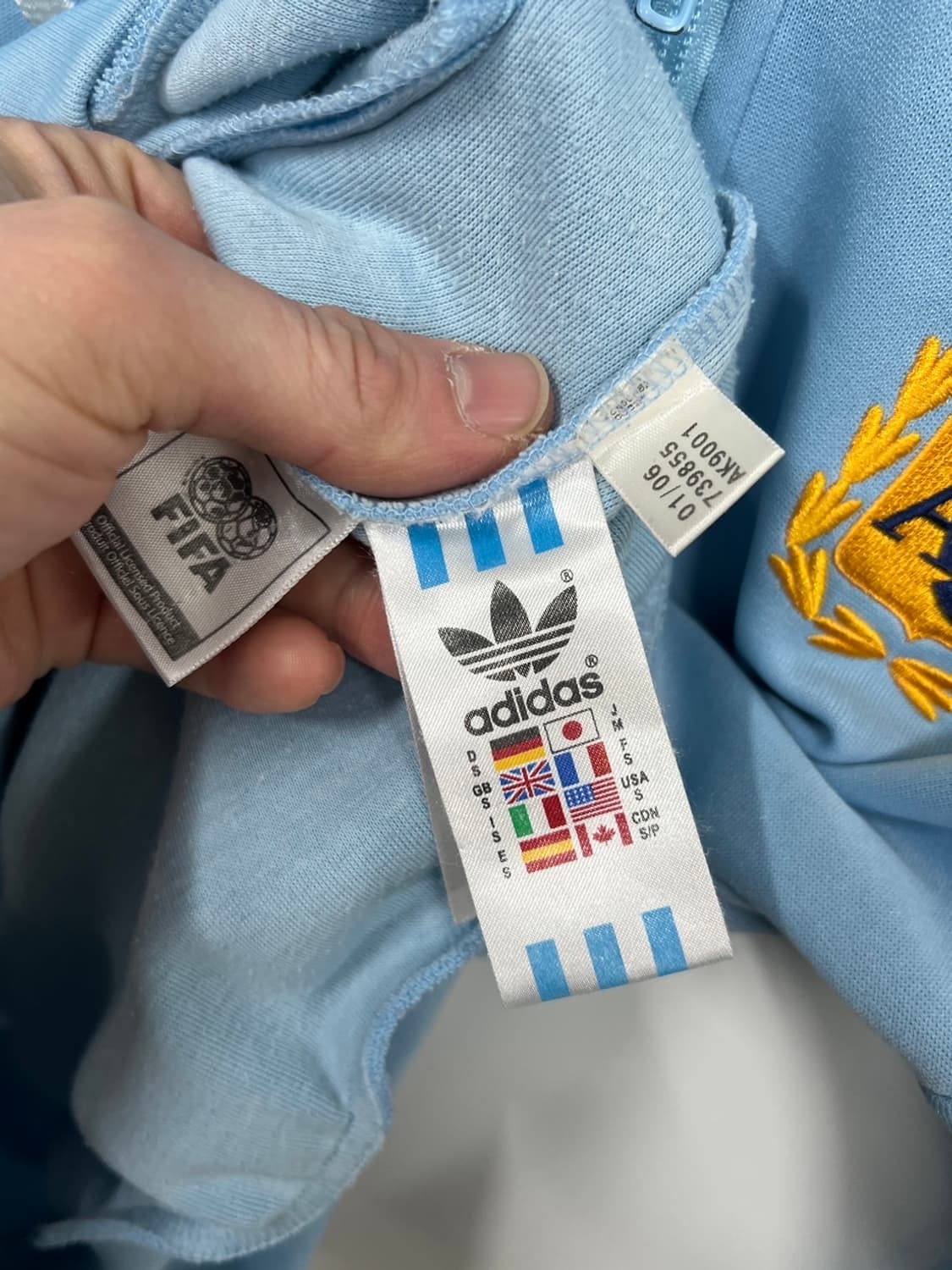 아디다스 아르헨티나 연하늘 트랙탑 희귀 져지 상품이미지6