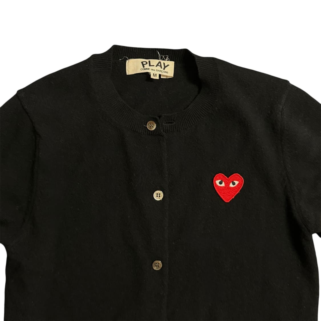 Comme des Garçons PLAY  레드 하트 울 가디건 상품이미지3