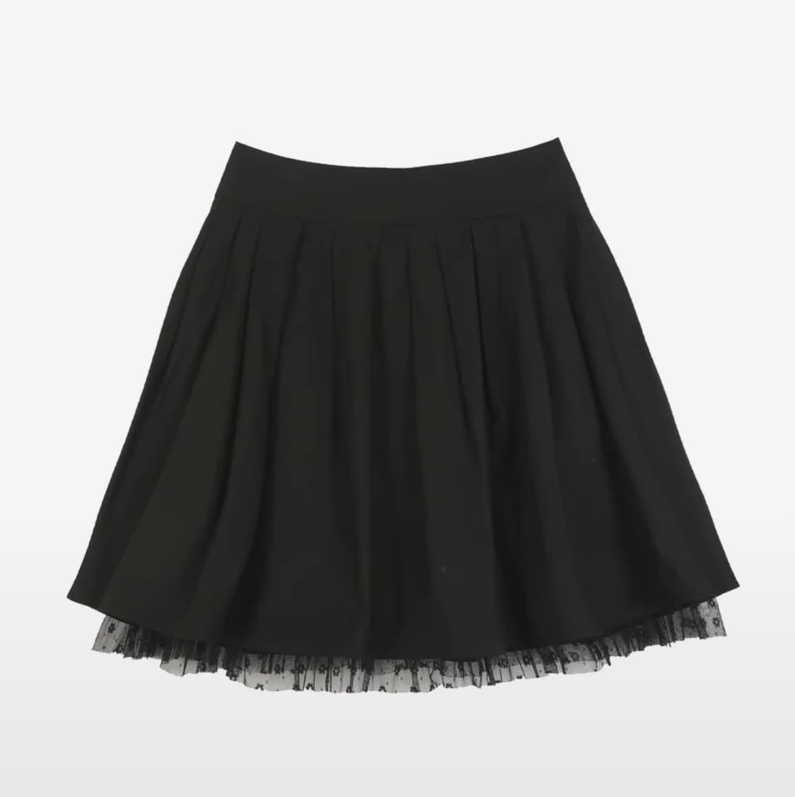 wsc 아카이브 미디 샤 스커트 블랙 1사이즈 상품이미지1