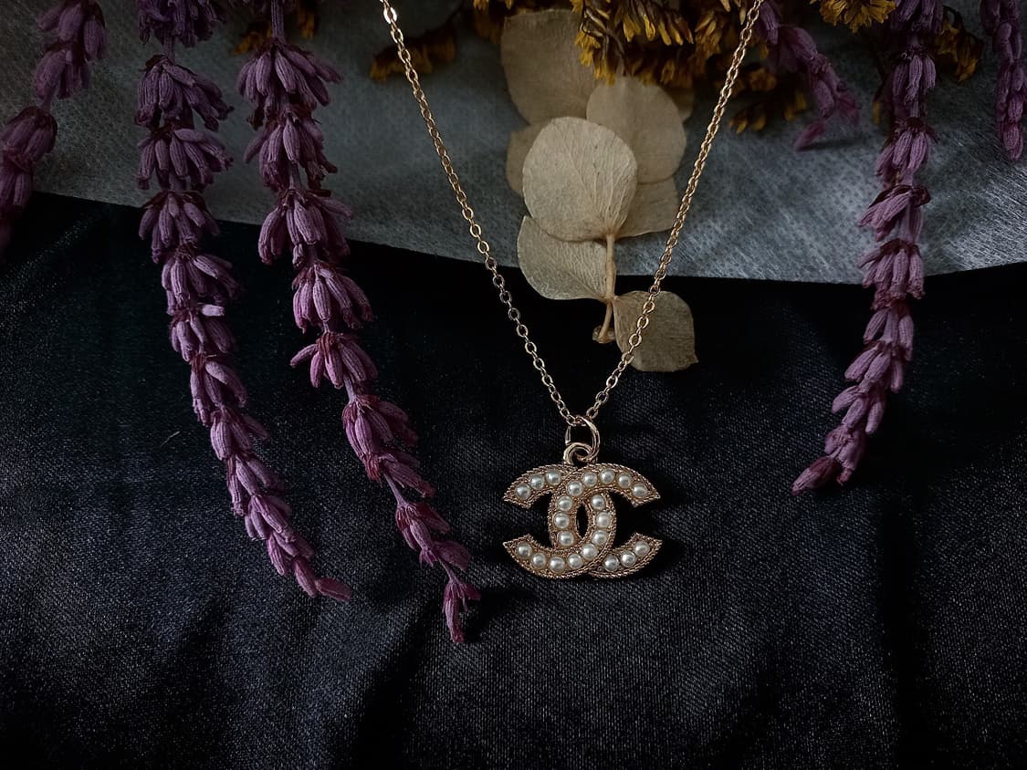 [chanel] 샤넬 빈티지 정품 참단추 업사이클링 목걸이 빈티지진주 상품이미지1