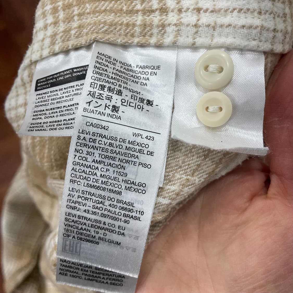 리바이스 체크 플란넬 셔츠 상품이미지5