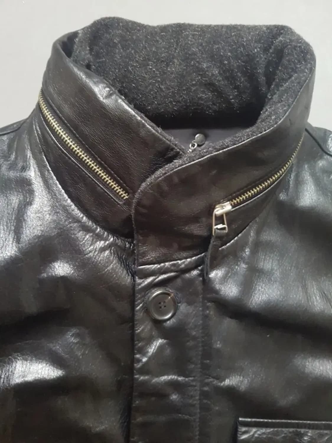 [105] 씨피컴퍼니 100% 소가죽 렌즈 자켓 점퍼 XL 상품이미지3