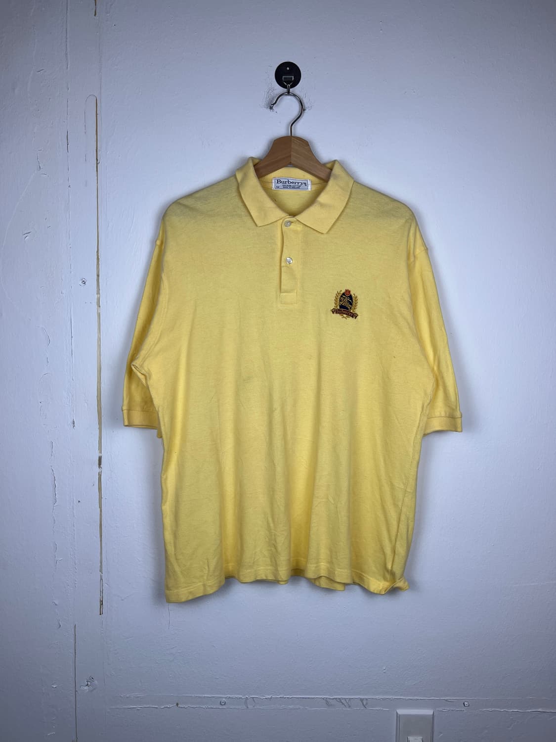 (정품) Burberrys 옐로우 폴로 반팔 티셔츠 M 상품이미지1