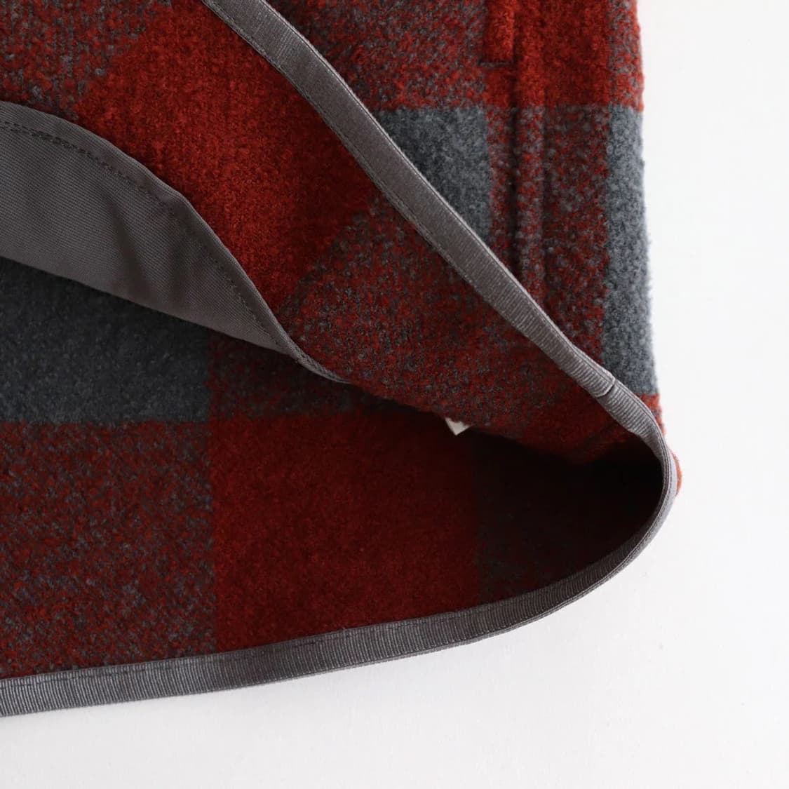 그라프페이퍼 트라이-스핀 루프 카디건 브릭 x 그레이 상품이미지3