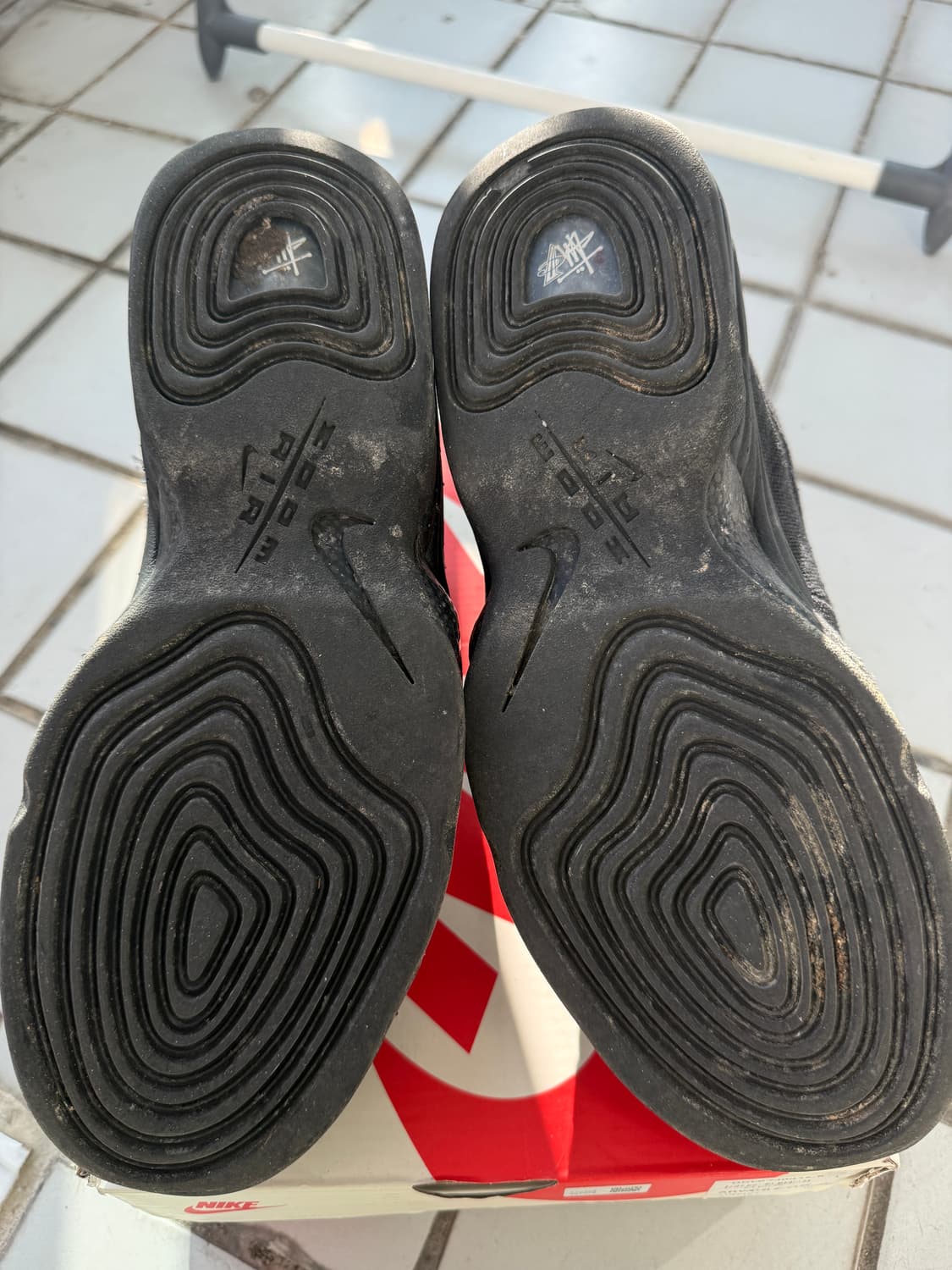 나이키x스투시 에어페니 2 블랙 (265) 상품이미지5