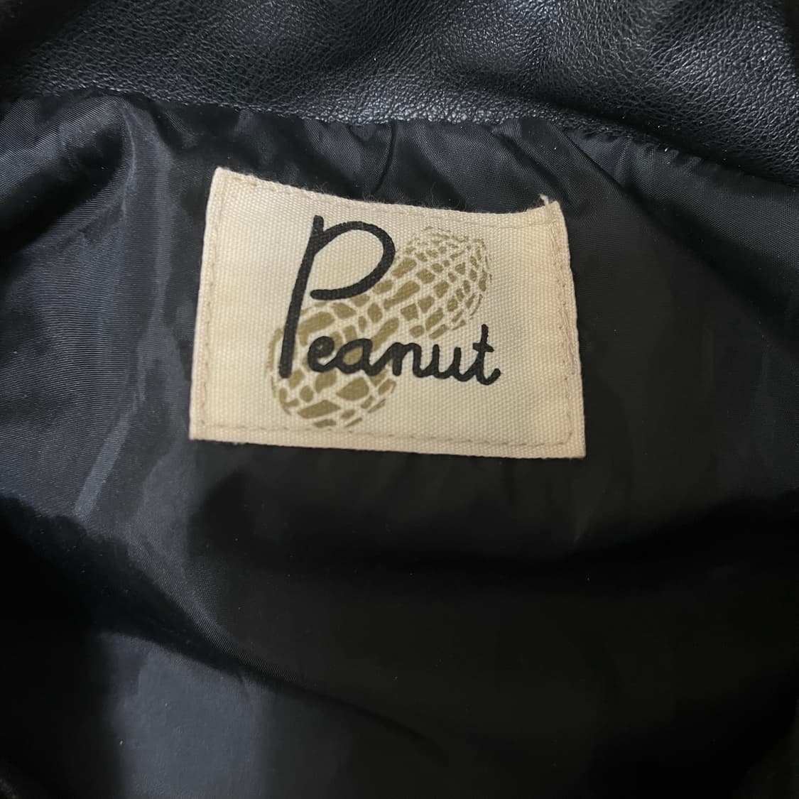 피넛 남성 싱글 라이더 봄버 가죽자켓 L/100  상품이미지5