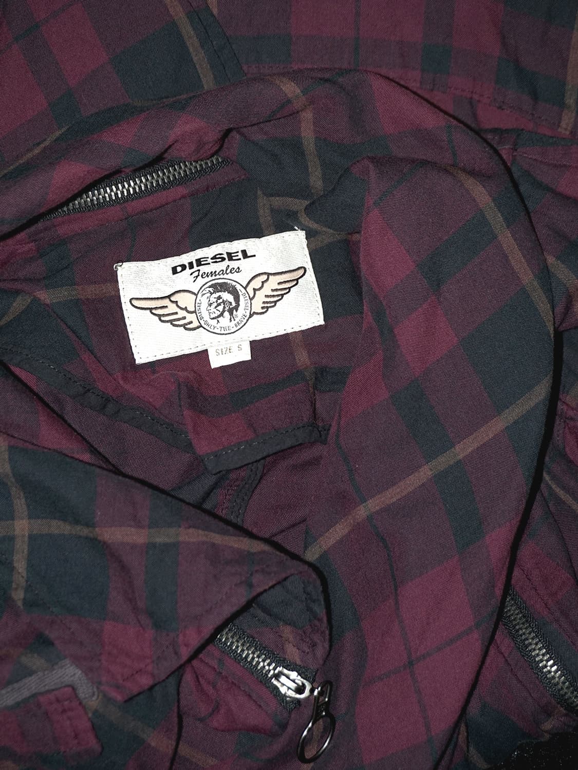(diesel) diagonal check punk jacket  상품이미지9
