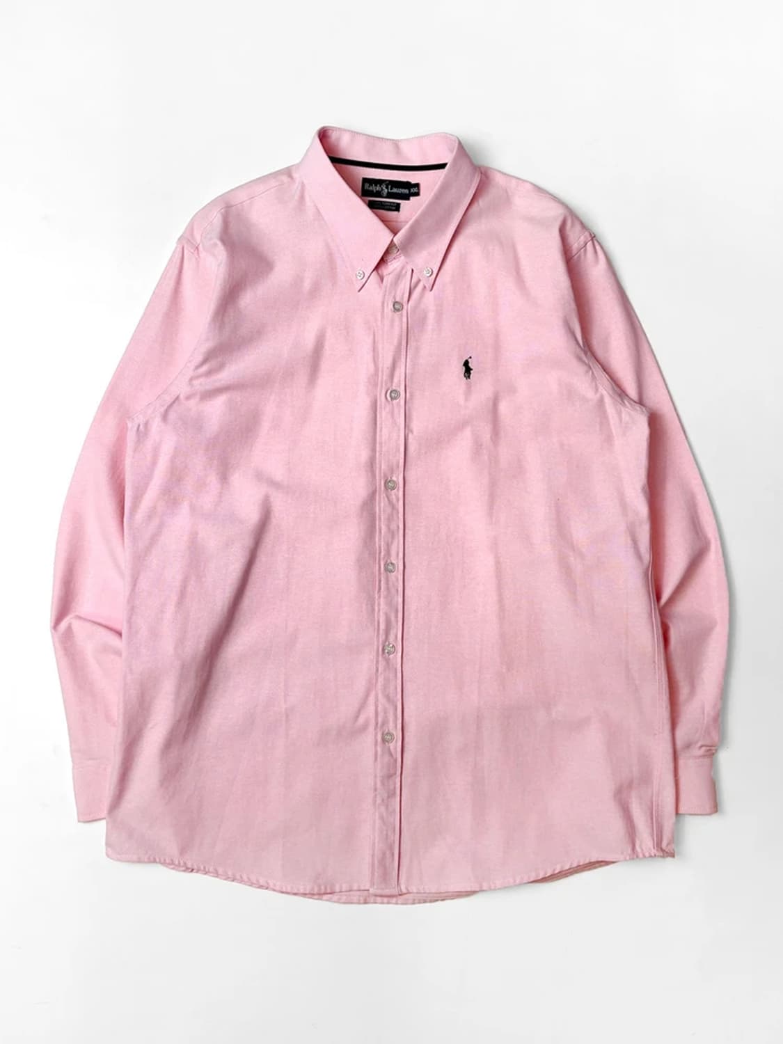 폴로 랄프로렌 00s 코튼 옥스퍼드 솔리드 로고 셔츠 PN5416 상품이미지1