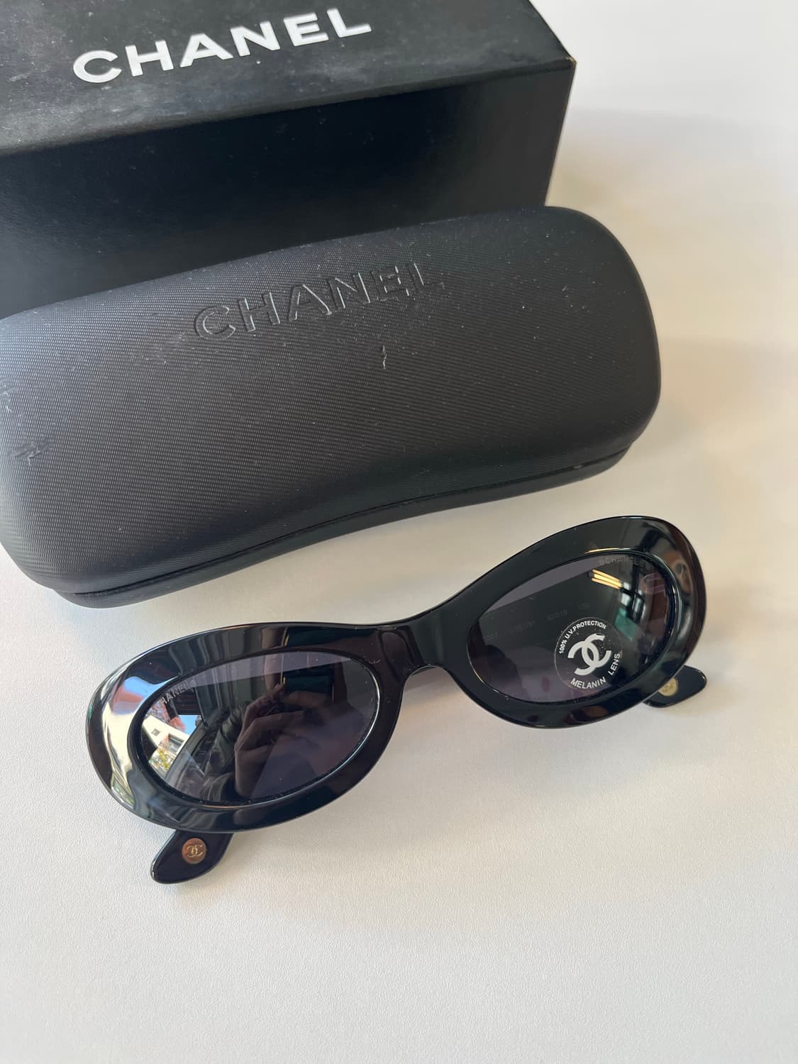 샤넬 빈티지 90‘s chanel mod.5007 블랙 선글라스 상품이미지2