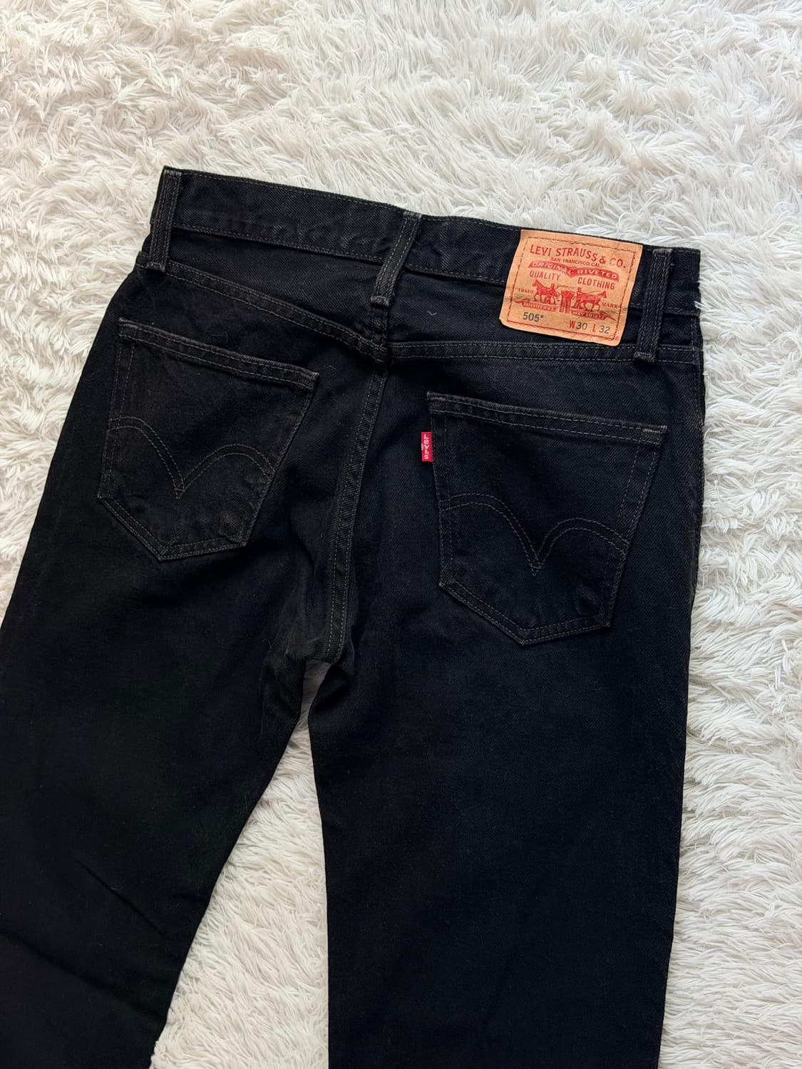 리바이스 505 스트레이트 핏 블랙진 (W30 L32) 상품이미지6