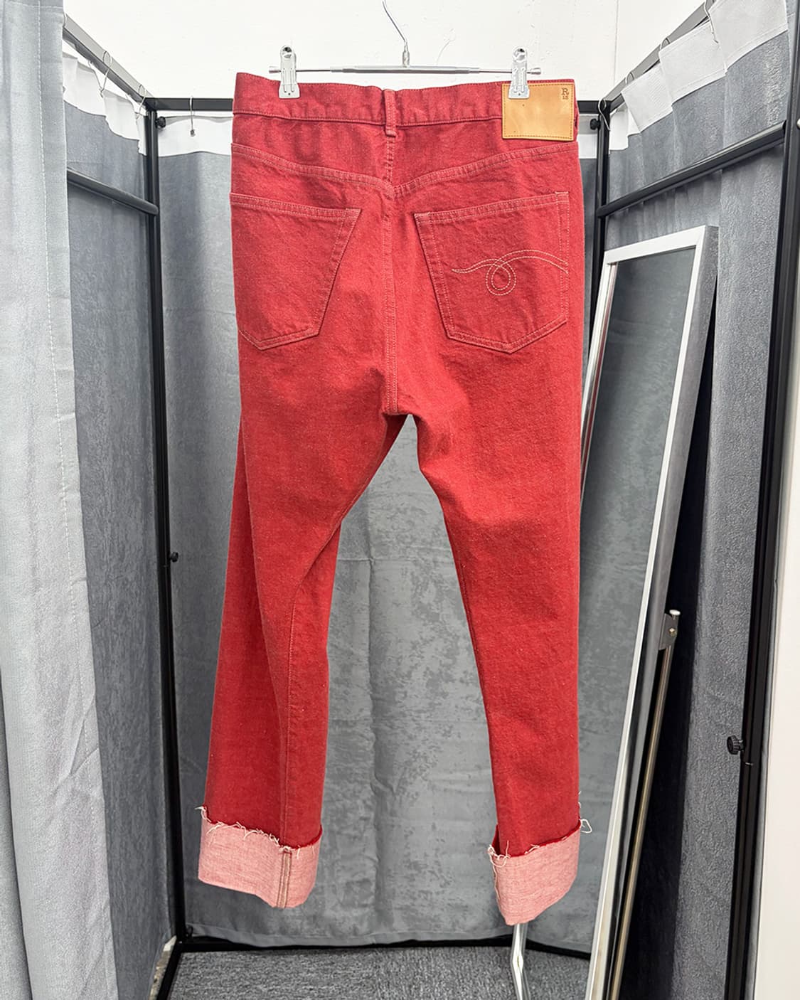 R13 커프드 크로스오버 롤업 진 상품이미지2