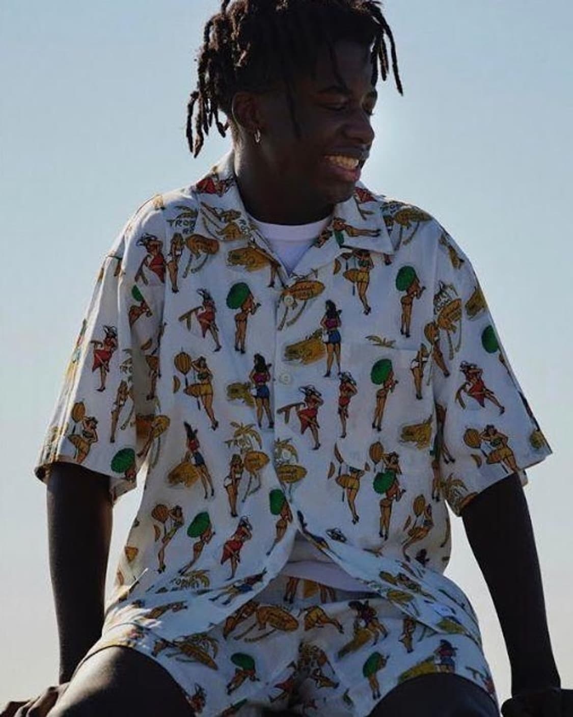 더블탭스 우먼프린트 하와이언 셔츠 3사이즈 상품이미지5