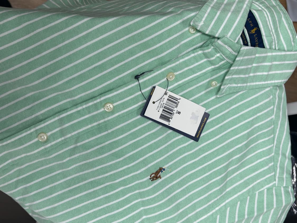 폴로 랄프로렌 스트라이프 셔츠 S 새상품 / 폴로 셔츠 S 상품이미지1