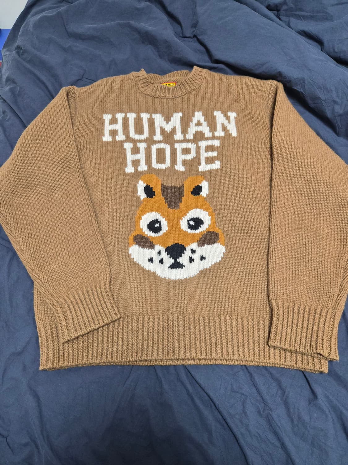 휴먼메이드 휴먼호프 bts 제이홉 니트 브라운 m사이즈 상품이미지3