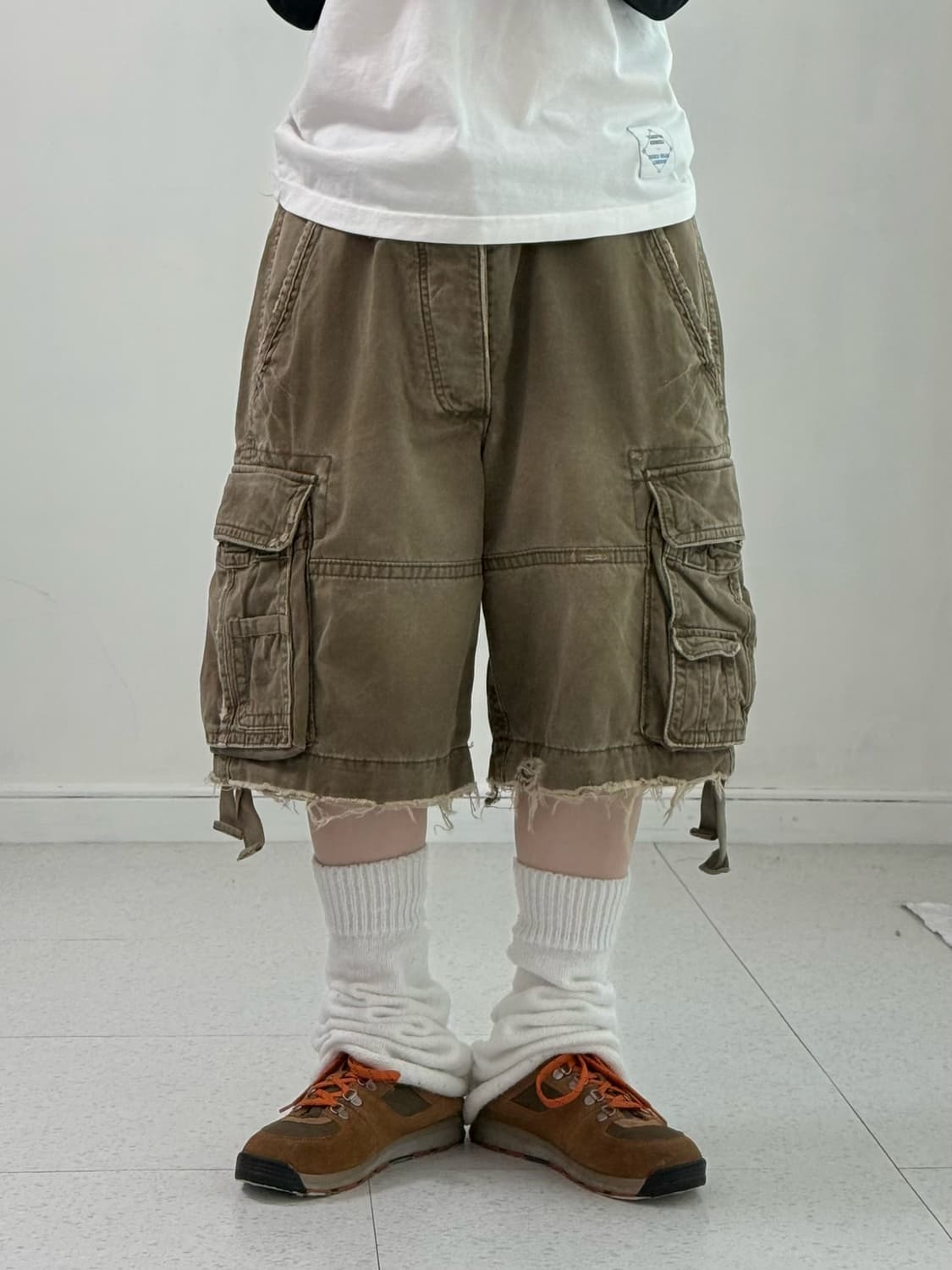 아베크롬비 카키 브라운 버뮤다 팬츠 상품이미지1