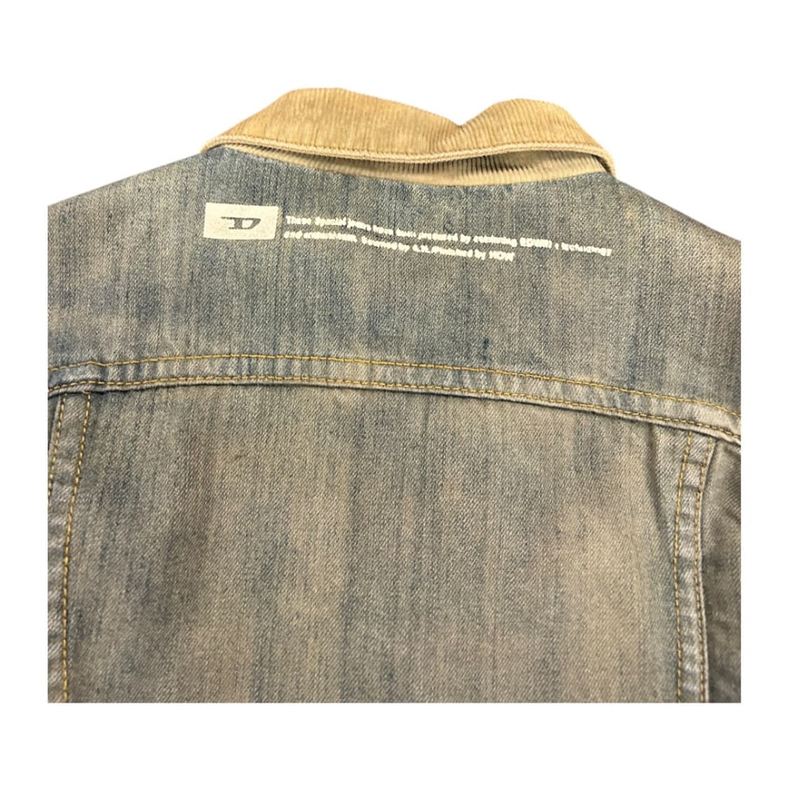 L) 디젤 워시드 데님 쉐르파 자켓 상품이미지4