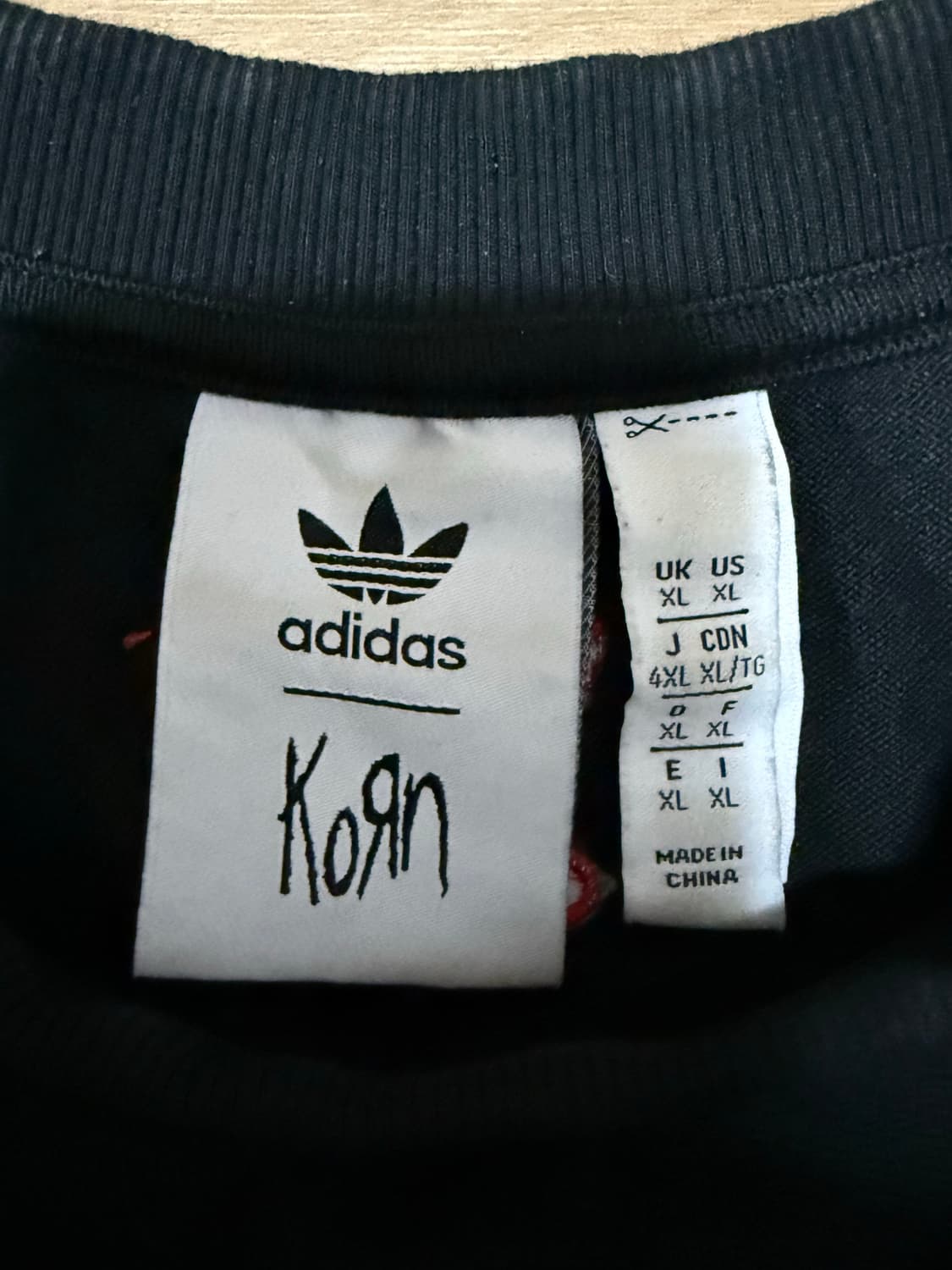 아디다스 Korn콜라보 롱슬리브 티셔츠 XL 상품이미지5