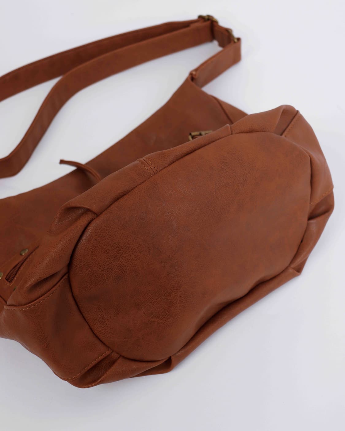 [JAPANESE VINTAGE] 빈티지 캐멀 레더 호보 숄더백 상품이미지4