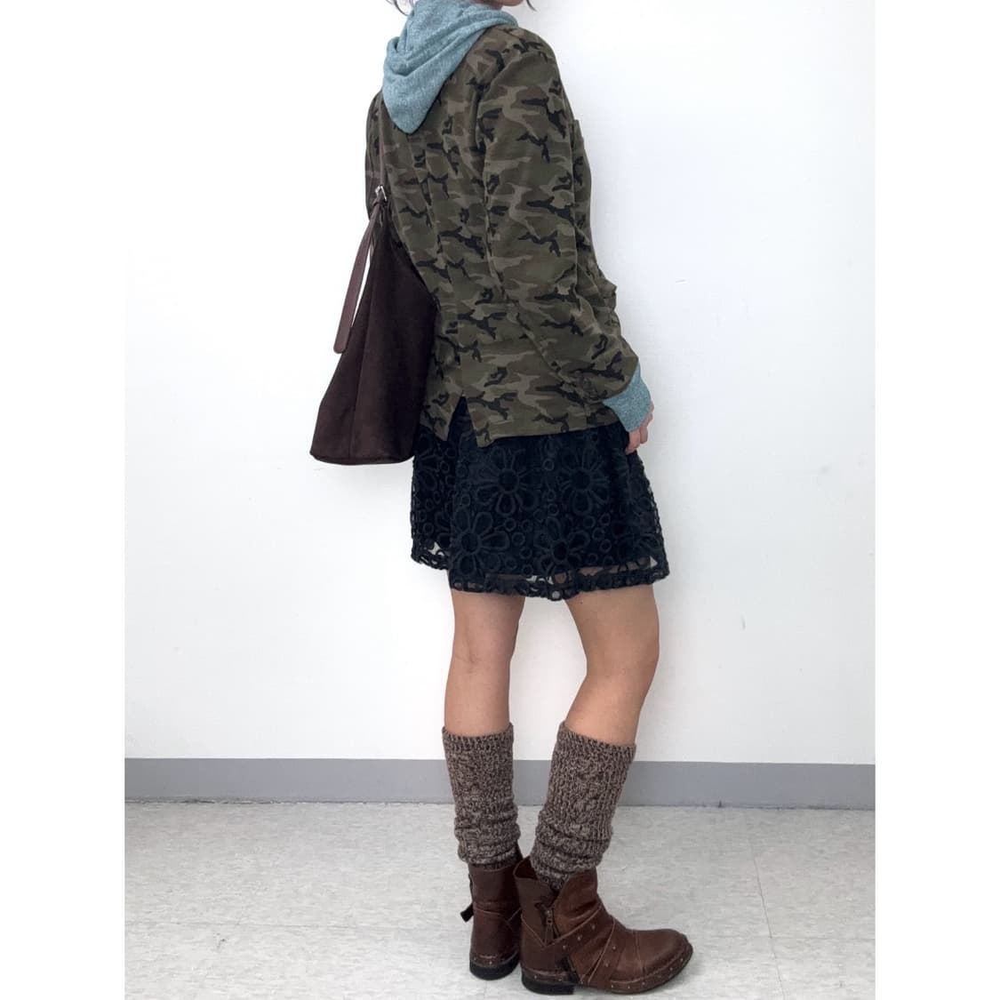 빈티지 카모 블레이저 자켓 상품이미지4