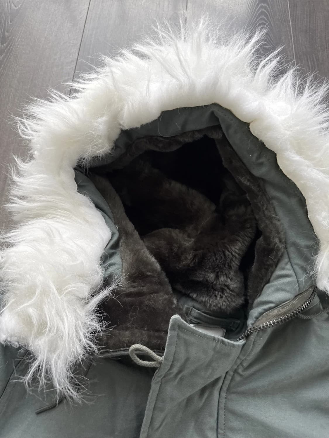 90s 미공군 납품용 그린브라이어 인더스트리 N-3B 파카 세이지그린 상품이미지3