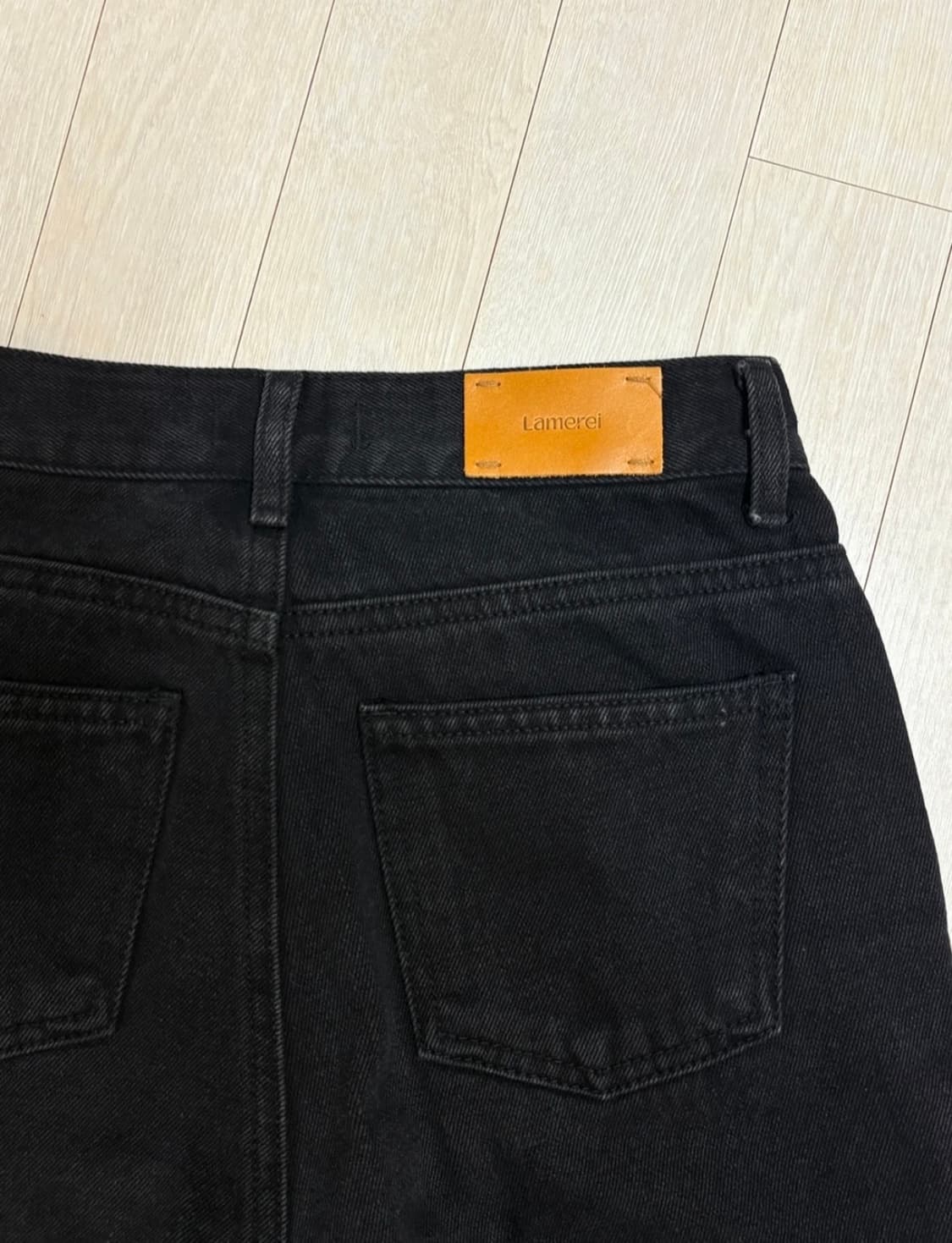 라메레이 세미 부츠컷 데님 팬츠 블랙 s 상품이미지2