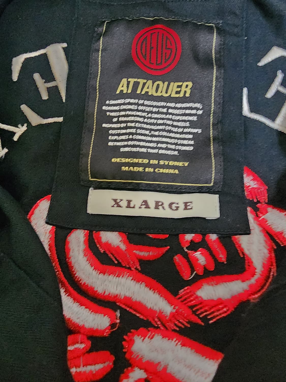 데우스엑스마키나 x 아타케 온 타임 커버올 블랙 상품이미지4