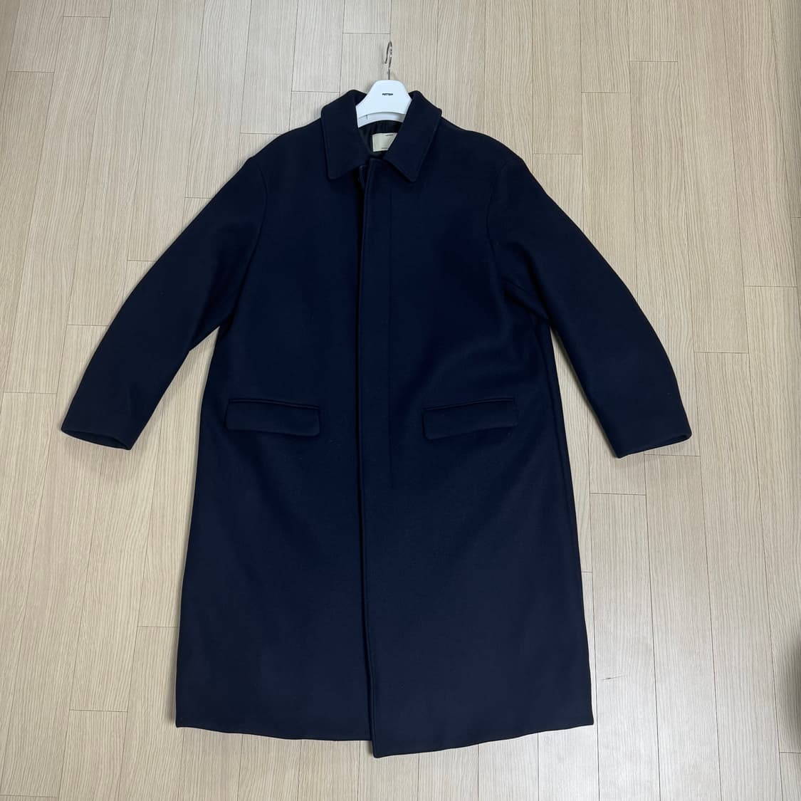 포터리 멜튼 울 맥코트 2사이즈 다크네이비 상품이미지1