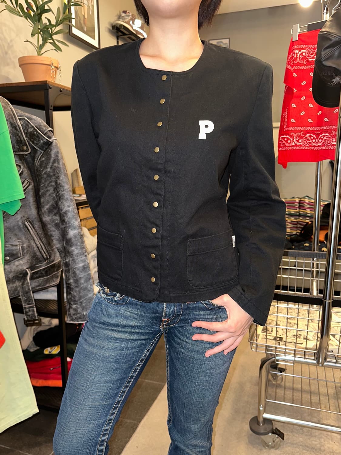 Pink House snap button jacket 상품이미지5
