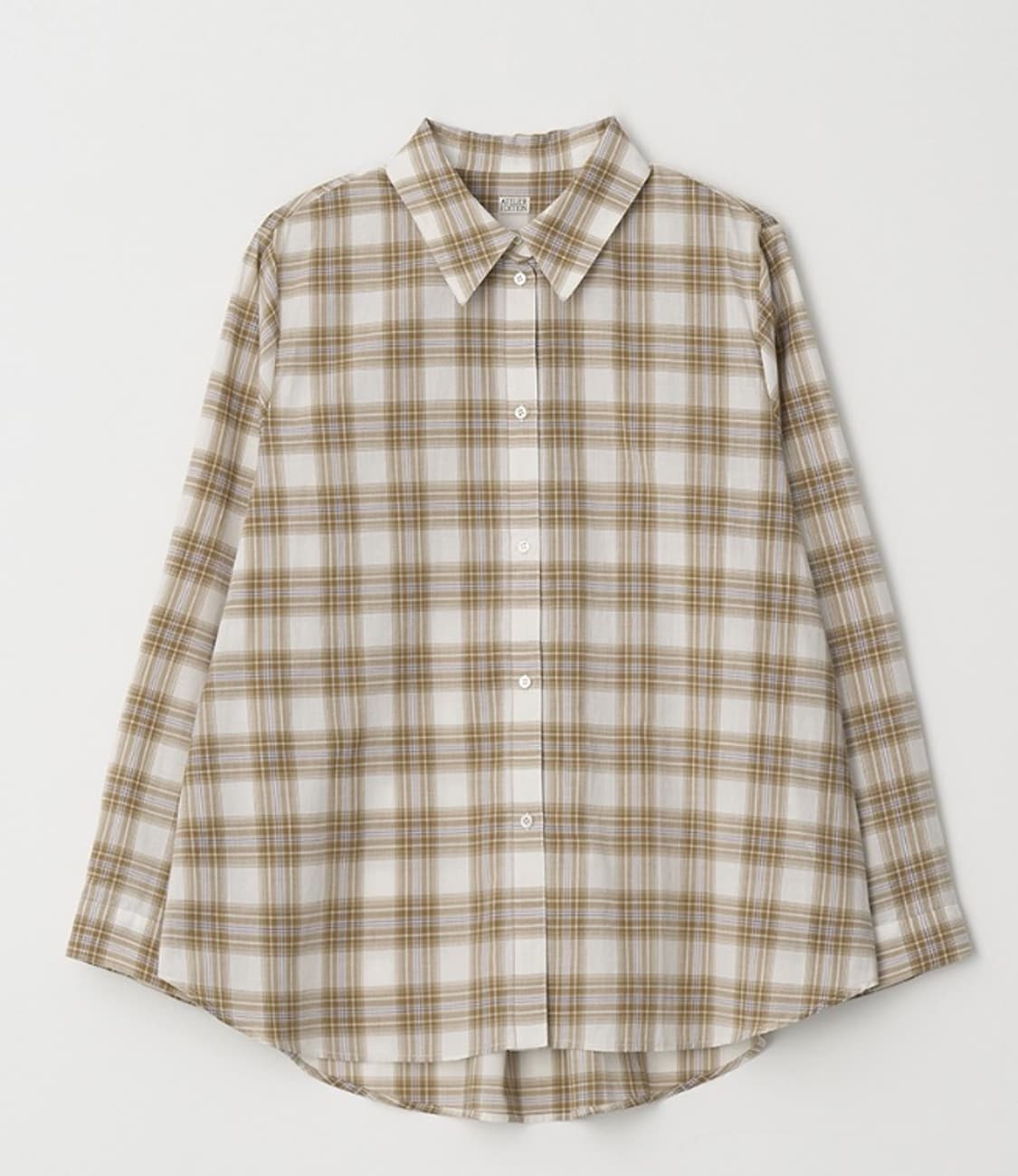 아뜰리에에디션 셔츠 check cotton shirt 상품이미지1