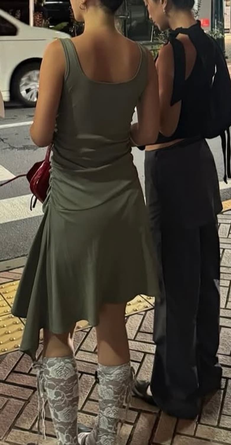 LCDC 뷔스티에 져지 원피스S 블랙  상품이미지2