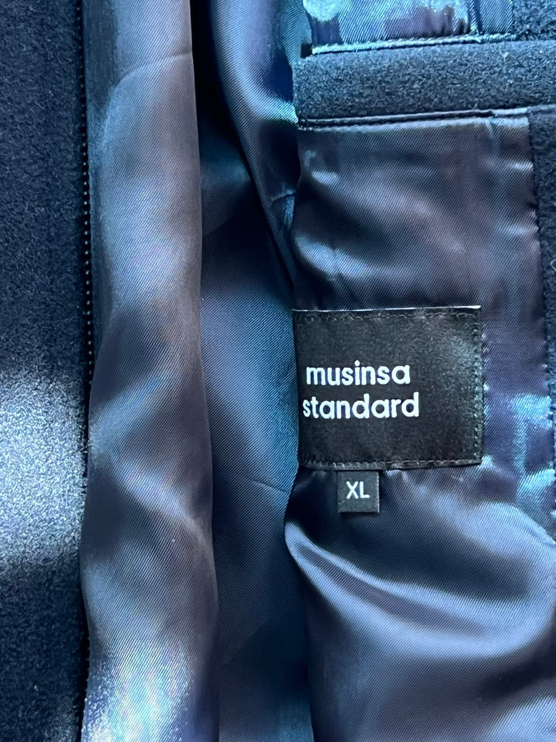 울 블렌드 해링턴 재킷 [네이비] XL 상품이미지2