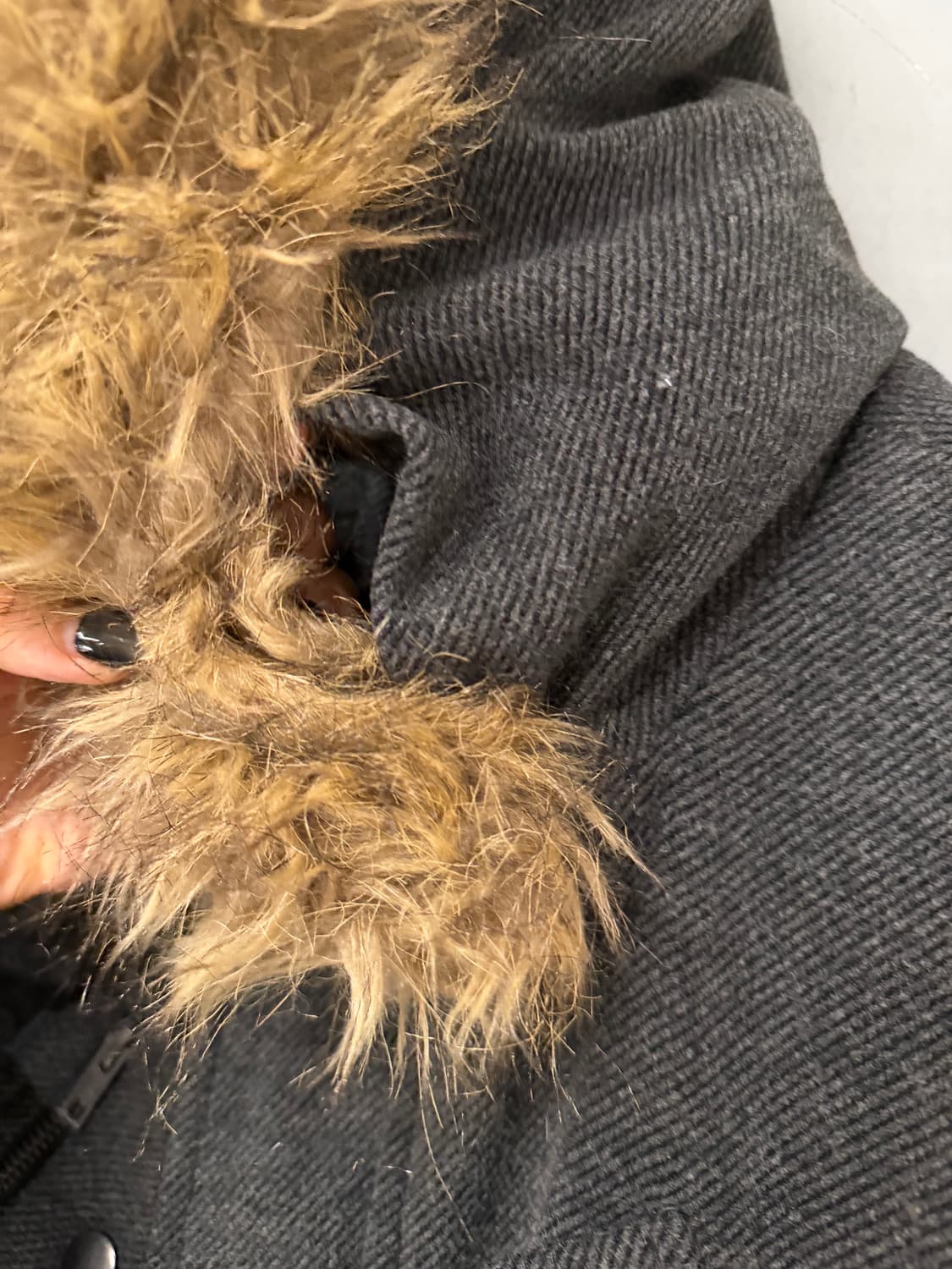 fur trimming multi pocket short coat 상품이미지9